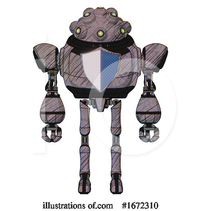 Royalty-Free (RF) Robot Clipart Illustration by Leo Blanchette - Stock Sample #1672310