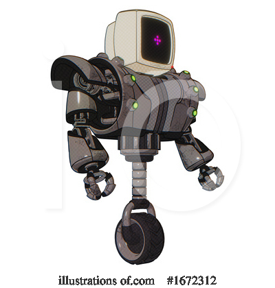 Royalty-Free (RF) Robot Clipart Illustration by Leo Blanchette - Stock Sample #1672312