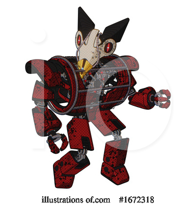 Royalty-Free (RF) Robot Clipart Illustration by Leo Blanchette - Stock Sample #1672318