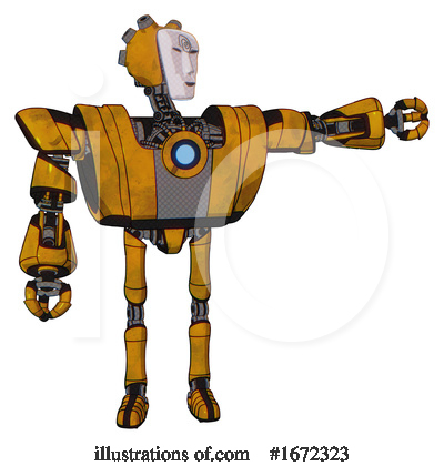 Royalty-Free (RF) Robot Clipart Illustration by Leo Blanchette - Stock Sample #1672323