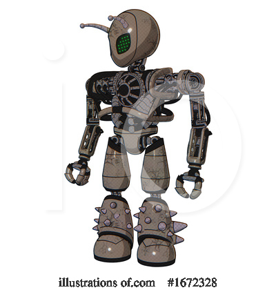 Royalty-Free (RF) Robot Clipart Illustration by Leo Blanchette - Stock Sample #1672328
