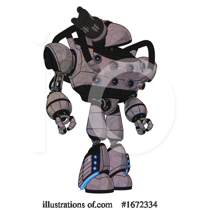Royalty-Free (RF) Robot Clipart Illustration by Leo Blanchette - Stock Sample #1672334
