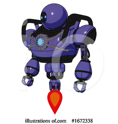 Royalty-Free (RF) Robot Clipart Illustration by Leo Blanchette - Stock Sample #1672338