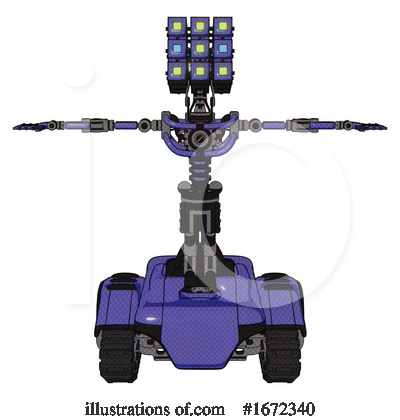 Royalty-Free (RF) Robot Clipart Illustration by Leo Blanchette - Stock Sample #1672340