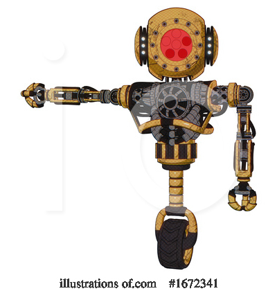 Royalty-Free (RF) Robot Clipart Illustration by Leo Blanchette - Stock Sample #1672341
