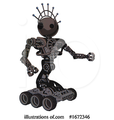 Royalty-Free (RF) Robot Clipart Illustration by Leo Blanchette - Stock Sample #1672346