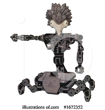 Royalty-Free (RF) Robot Clipart Illustration by Leo Blanchette - Stock Sample #1672352