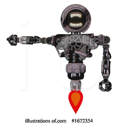 Royalty-Free (RF) Robot Clipart Illustration by Leo Blanchette - Stock Sample #1672354
