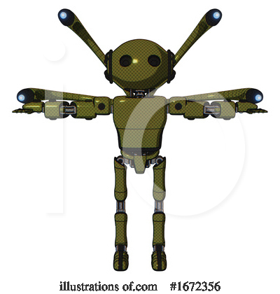 Royalty-Free (RF) Robot Clipart Illustration by Leo Blanchette - Stock Sample #1672356