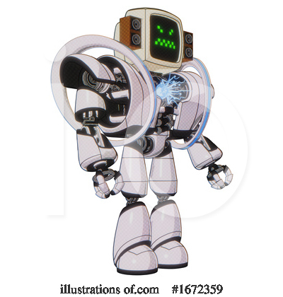 Royalty-Free (RF) Robot Clipart Illustration by Leo Blanchette - Stock Sample #1672359