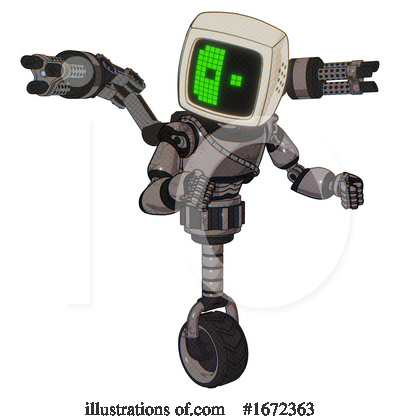 Royalty-Free (RF) Robot Clipart Illustration by Leo Blanchette - Stock Sample #1672363