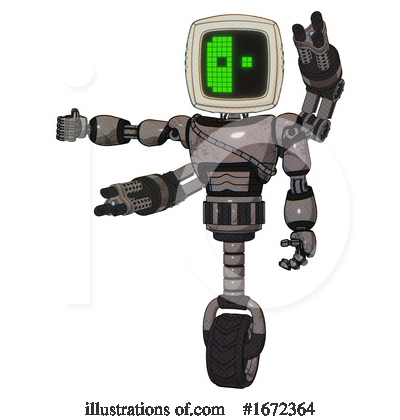 Royalty-Free (RF) Robot Clipart Illustration by Leo Blanchette - Stock Sample #1672364