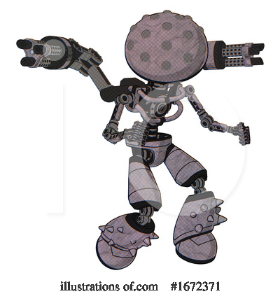 Royalty-Free (RF) Robot Clipart Illustration by Leo Blanchette - Stock Sample #1672371
