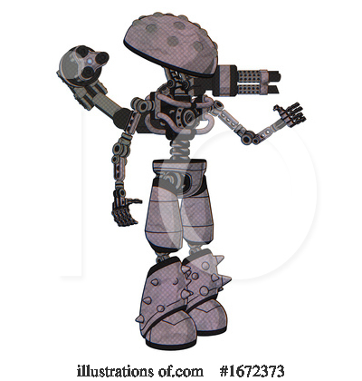 Royalty-Free (RF) Robot Clipart Illustration by Leo Blanchette - Stock Sample #1672373