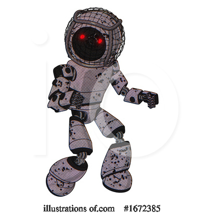 Royalty-Free (RF) Robot Clipart Illustration by Leo Blanchette - Stock Sample #1672385