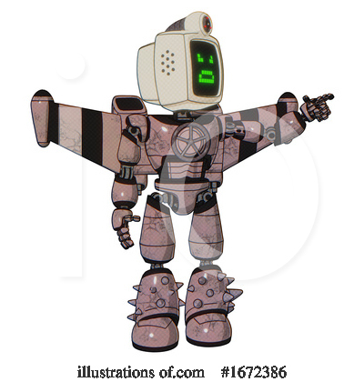 Royalty-Free (RF) Robot Clipart Illustration by Leo Blanchette - Stock Sample #1672386