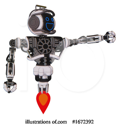Royalty-Free (RF) Robot Clipart Illustration by Leo Blanchette - Stock Sample #1672392