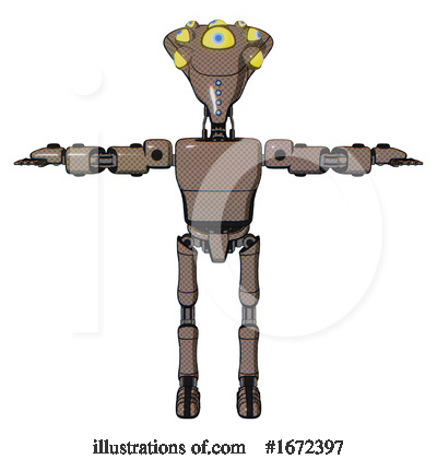 Royalty-Free (RF) Robot Clipart Illustration by Leo Blanchette - Stock Sample #1672397