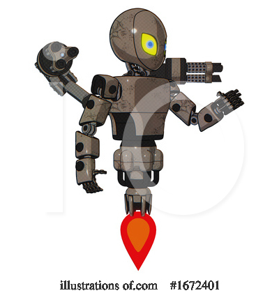 Royalty-Free (RF) Robot Clipart Illustration by Leo Blanchette - Stock Sample #1672401