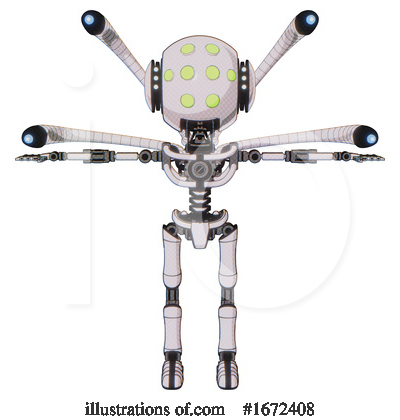 Royalty-Free (RF) Robot Clipart Illustration by Leo Blanchette - Stock Sample #1672408