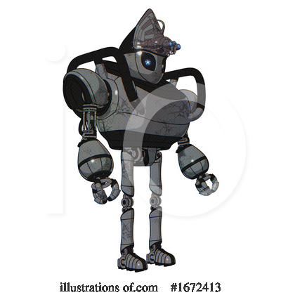 Royalty-Free (RF) Robot Clipart Illustration by Leo Blanchette - Stock Sample #1672413