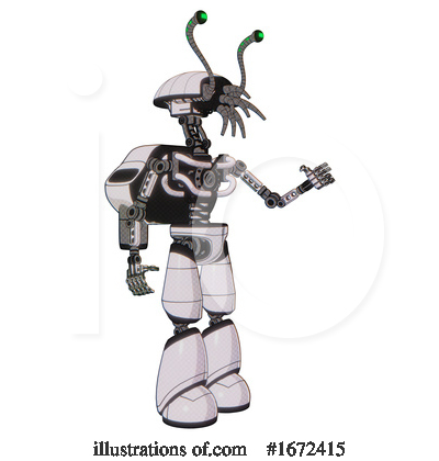 Royalty-Free (RF) Robot Clipart Illustration by Leo Blanchette - Stock Sample #1672415