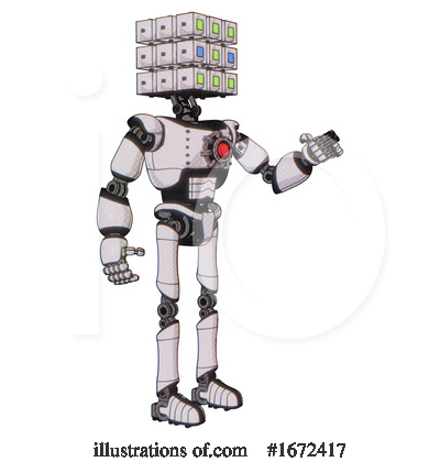 Royalty-Free (RF) Robot Clipart Illustration by Leo Blanchette - Stock Sample #1672417