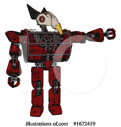 Royalty-Free (RF) Robot Clipart Illustration by Leo Blanchette - Stock Sample #1672419