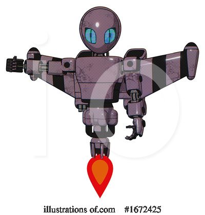Royalty-Free (RF) Robot Clipart Illustration by Leo Blanchette - Stock Sample #1672425