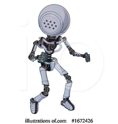 Royalty-Free (RF) Robot Clipart Illustration by Leo Blanchette - Stock Sample #1672426