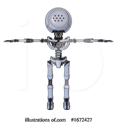 Royalty-Free (RF) Robot Clipart Illustration by Leo Blanchette - Stock Sample #1672427