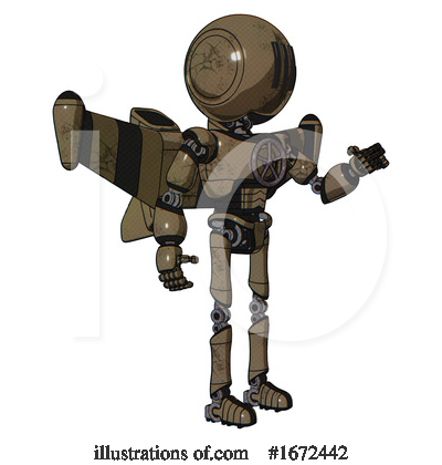 Royalty-Free (RF) Robot Clipart Illustration by Leo Blanchette - Stock Sample #1672442