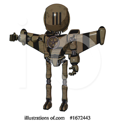 Royalty-Free (RF) Robot Clipart Illustration by Leo Blanchette - Stock Sample #1672443