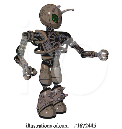 Royalty-Free (RF) Robot Clipart Illustration by Leo Blanchette - Stock Sample #1672445