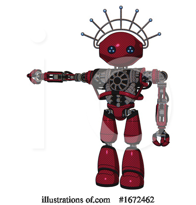 Royalty-Free (RF) Robot Clipart Illustration by Leo Blanchette - Stock Sample #1672462