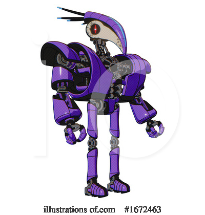 Royalty-Free (RF) Robot Clipart Illustration by Leo Blanchette - Stock Sample #1672463