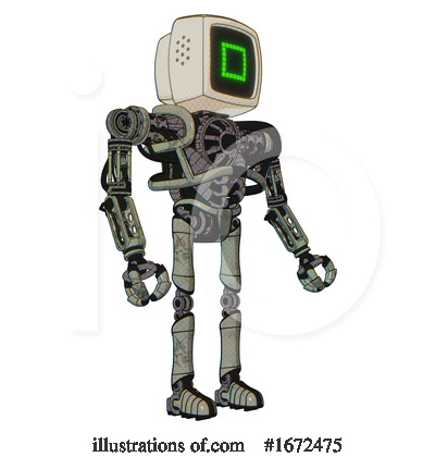 Royalty-Free (RF) Robot Clipart Illustration by Leo Blanchette - Stock Sample #1672475
