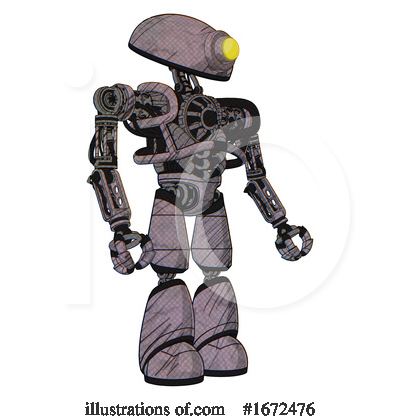 Royalty-Free (RF) Robot Clipart Illustration by Leo Blanchette - Stock Sample #1672476