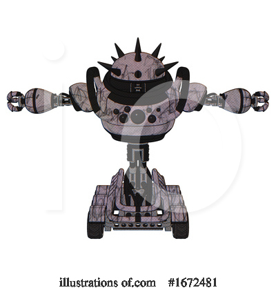 Royalty-Free (RF) Robot Clipart Illustration by Leo Blanchette - Stock Sample #1672481
