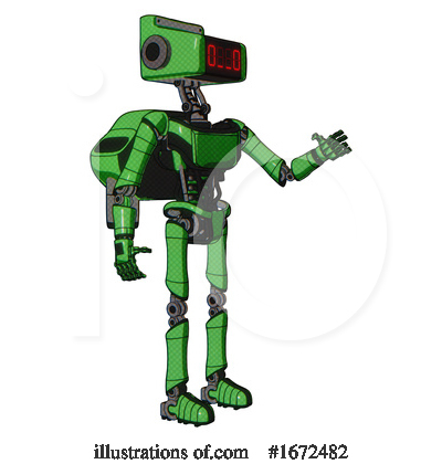 Royalty-Free (RF) Robot Clipart Illustration by Leo Blanchette - Stock Sample #1672482