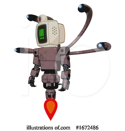 Royalty-Free (RF) Robot Clipart Illustration by Leo Blanchette - Stock Sample #1672486