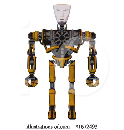 Royalty-Free (RF) Robot Clipart Illustration by Leo Blanchette - Stock Sample #1672493