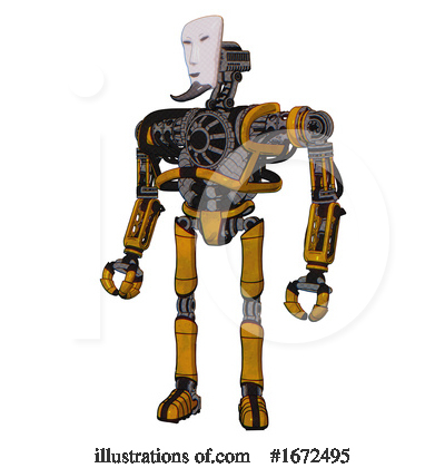 Royalty-Free (RF) Robot Clipart Illustration by Leo Blanchette - Stock Sample #1672495