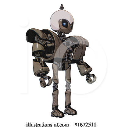 Royalty-Free (RF) Robot Clipart Illustration by Leo Blanchette - Stock Sample #1672511