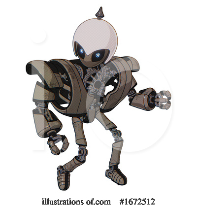 Royalty-Free (RF) Robot Clipart Illustration by Leo Blanchette - Stock Sample #1672512