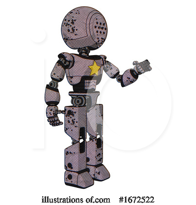 Royalty-Free (RF) Robot Clipart Illustration by Leo Blanchette - Stock Sample #1672522