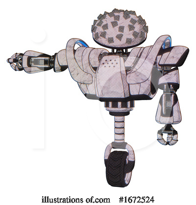 Royalty-Free (RF) Robot Clipart Illustration by Leo Blanchette - Stock Sample #1672524