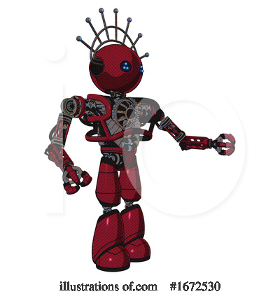 Royalty-Free (RF) Robot Clipart Illustration by Leo Blanchette - Stock Sample #1672530