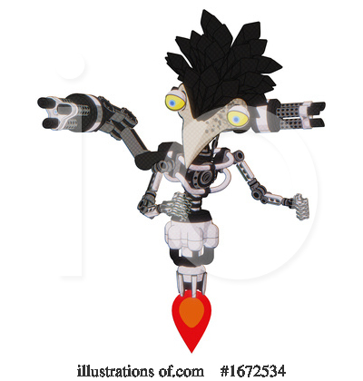 Royalty-Free (RF) Robot Clipart Illustration by Leo Blanchette - Stock Sample #1672534