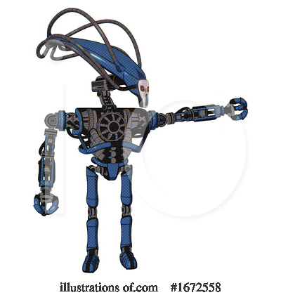 Royalty-Free (RF) Robot Clipart Illustration by Leo Blanchette - Stock Sample #1672558